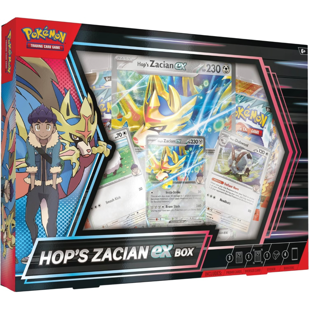 Pokemon Hops Zacian EX Collection Box