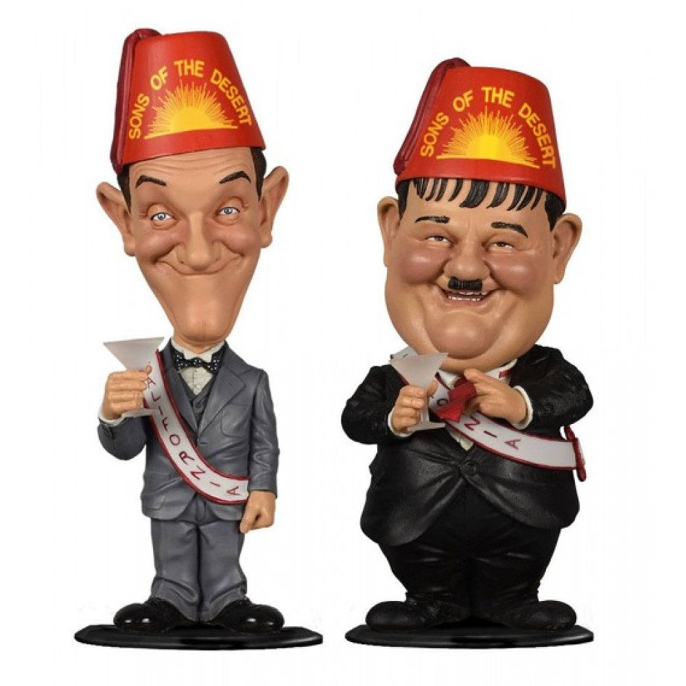 Laurel and Hardy Sons of the Dessert Mini Bobblehead Set