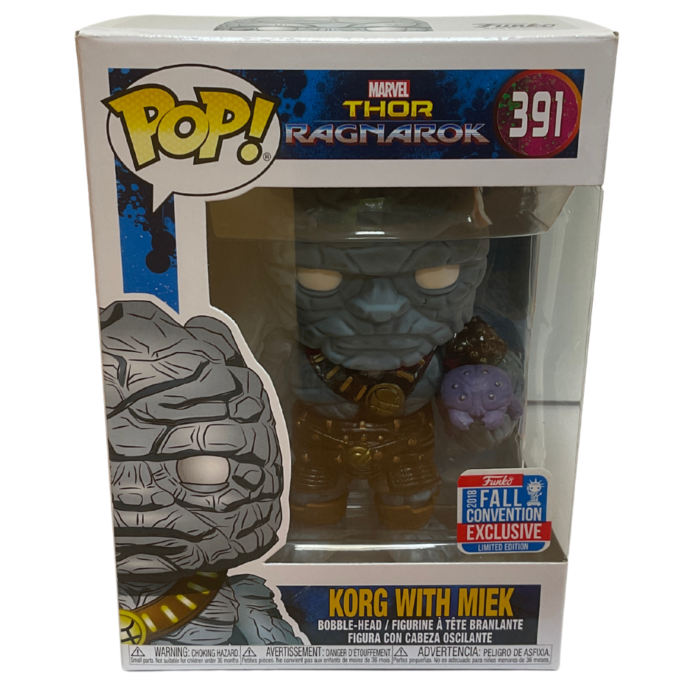 Funko Pop! Thor Ragnarok Korg With Miek Exclusive 391